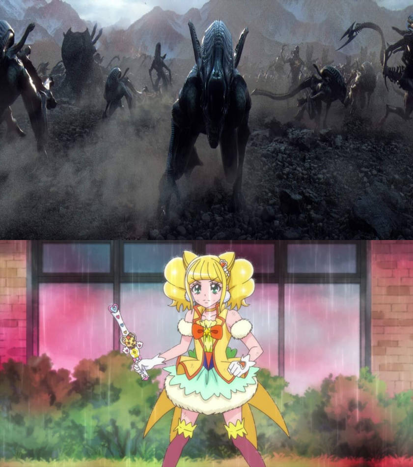 Xenomorph Army Vs. Cure Sparkle by PartnerT on DeviantArt