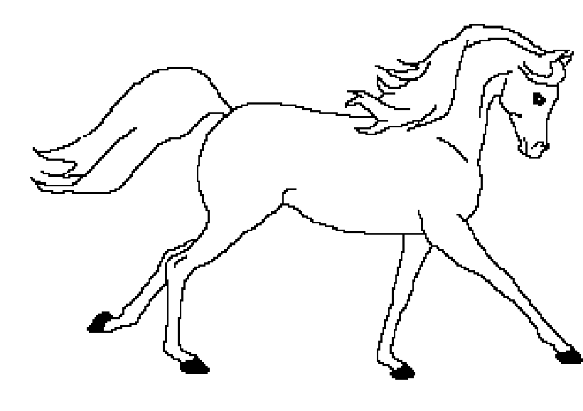 handdrawn of arabian horse sketch with pen in... - Stock Illustration  [87420946] - PIXTA