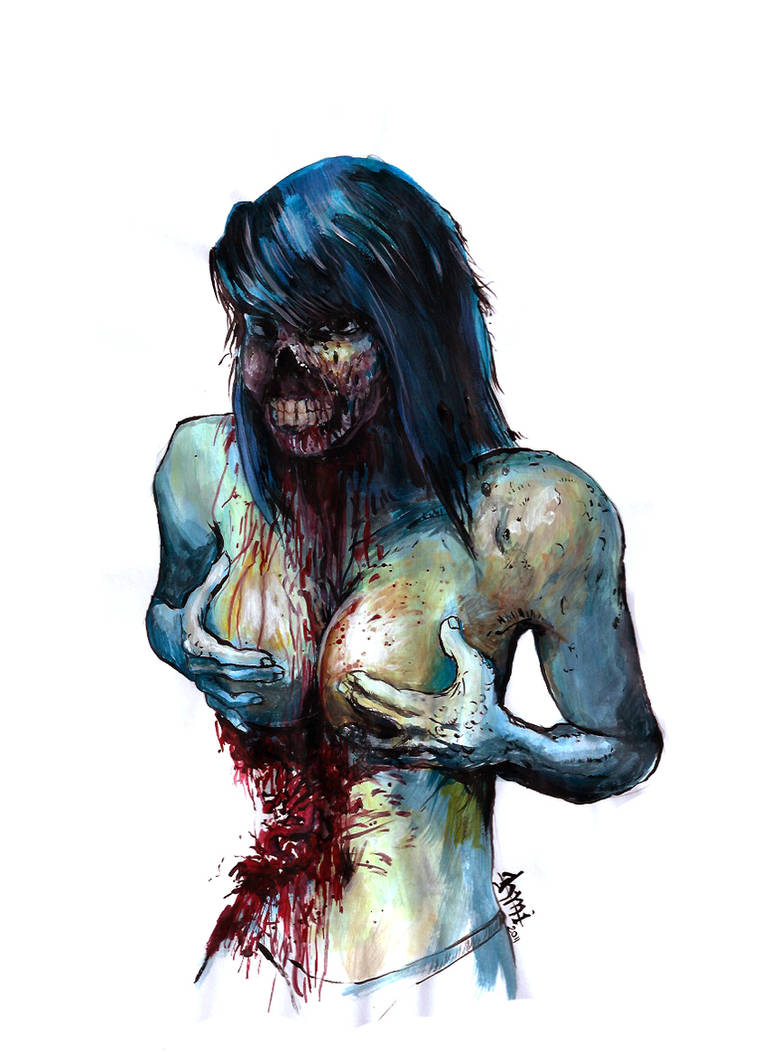 Zombie Girl by HM1 05 by HM1art on DeviantArt.