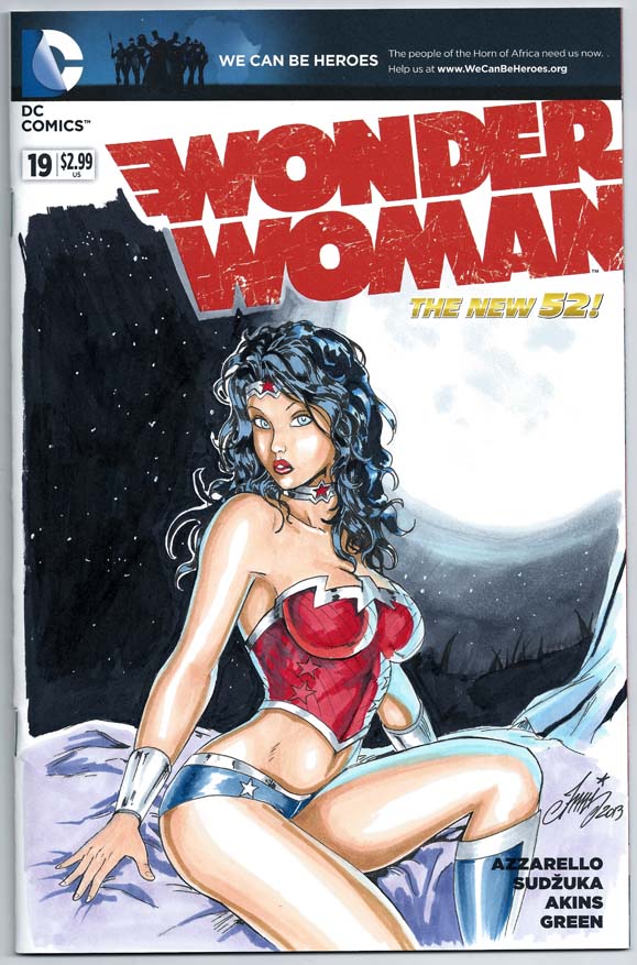 WONDER WOMAN The New 52 sketch cover