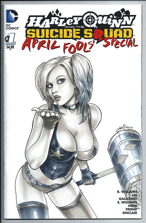 Harley Quinn Sketch Cover by HM1ART