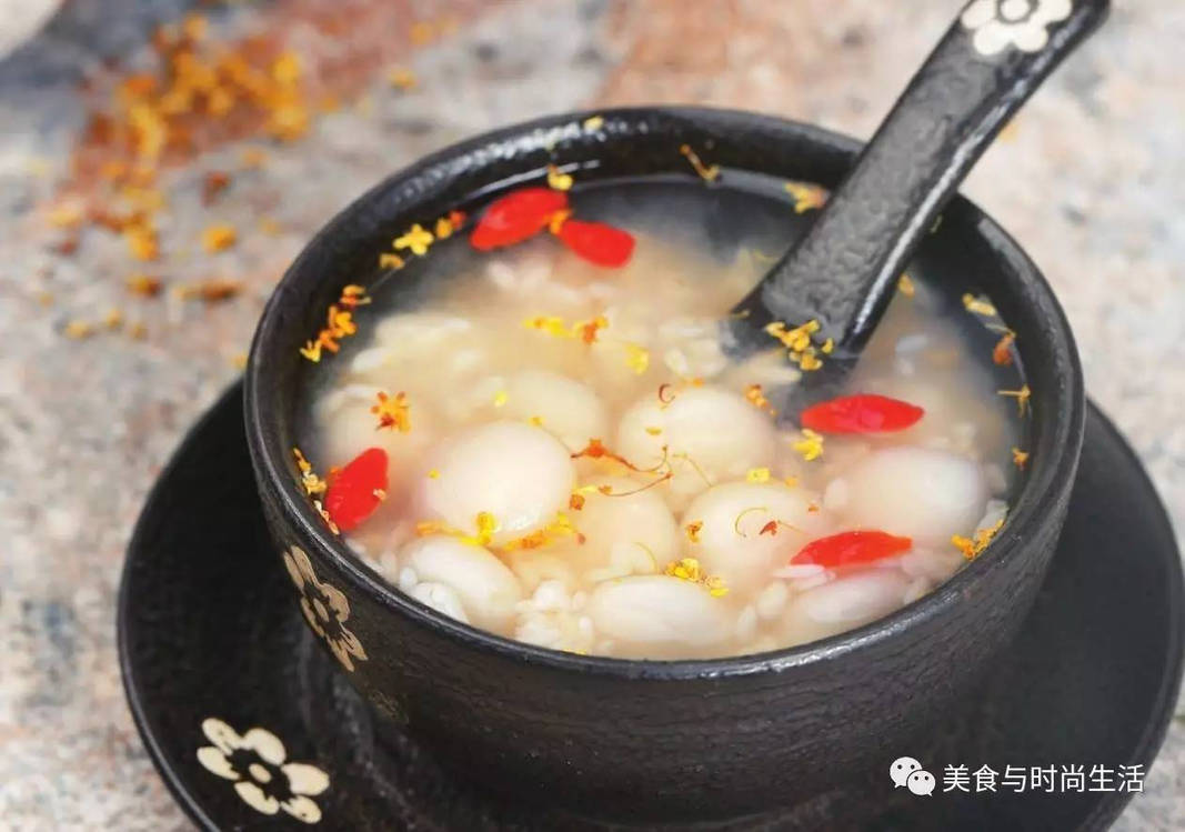 sweet fermented rice dumpling soup