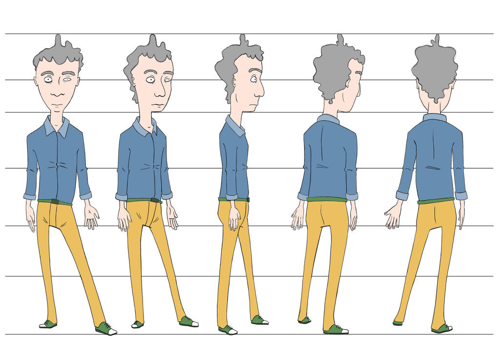 Turnaround - Boy - Zombies! 2D animation short by Canellone-studio on  DeviantArt