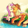Applejack and Fluttershy