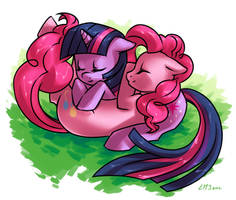 Twilight and Pinkie - Nap Time