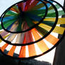 rainbow colored windmill