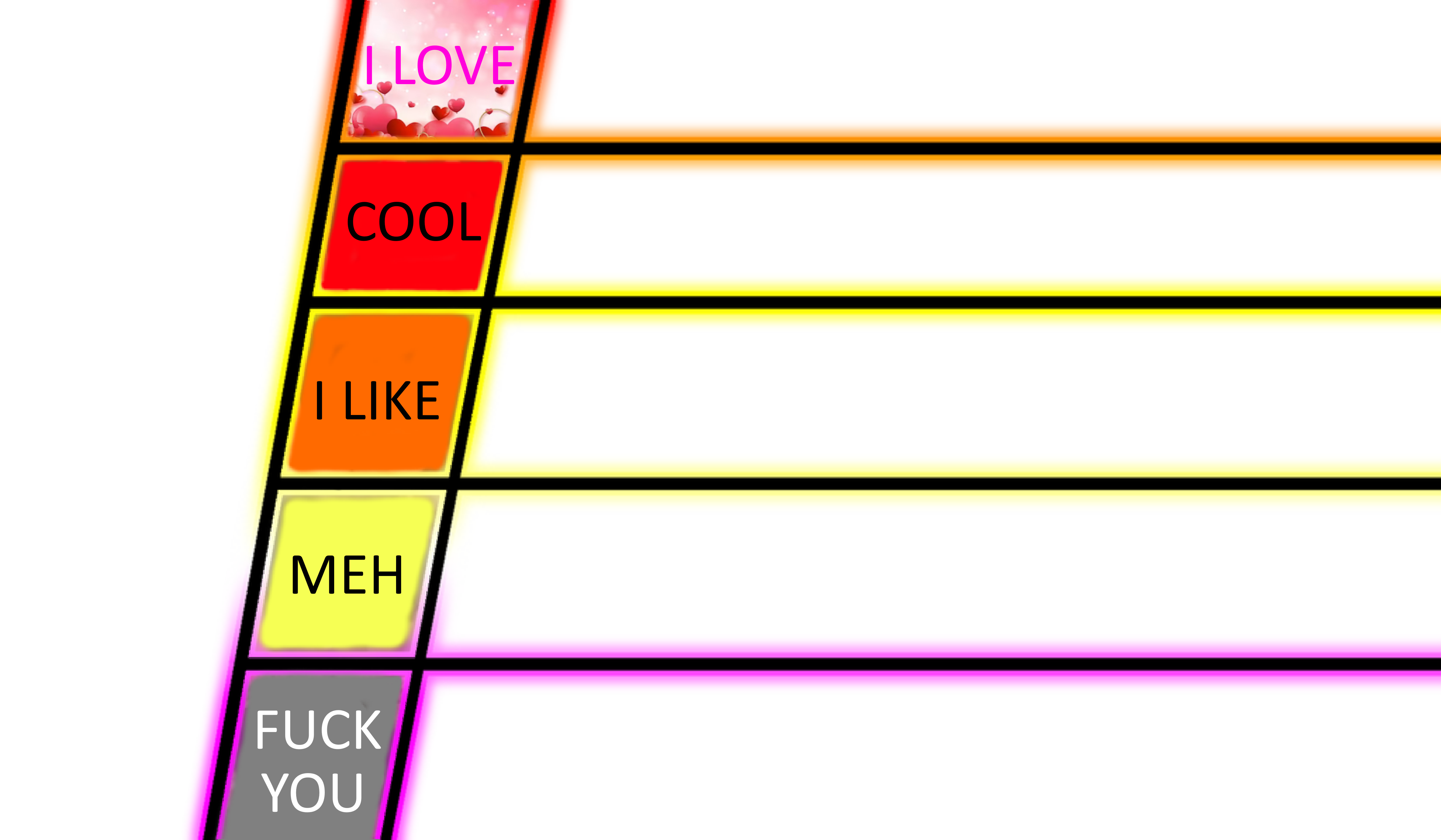 Tier List Template by Tocino14 on DeviantArt