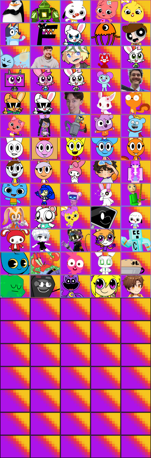 Cartoon Network Crossover Roster The Crossover Character Roster Chromatic by Tocino14 on DeviantArt