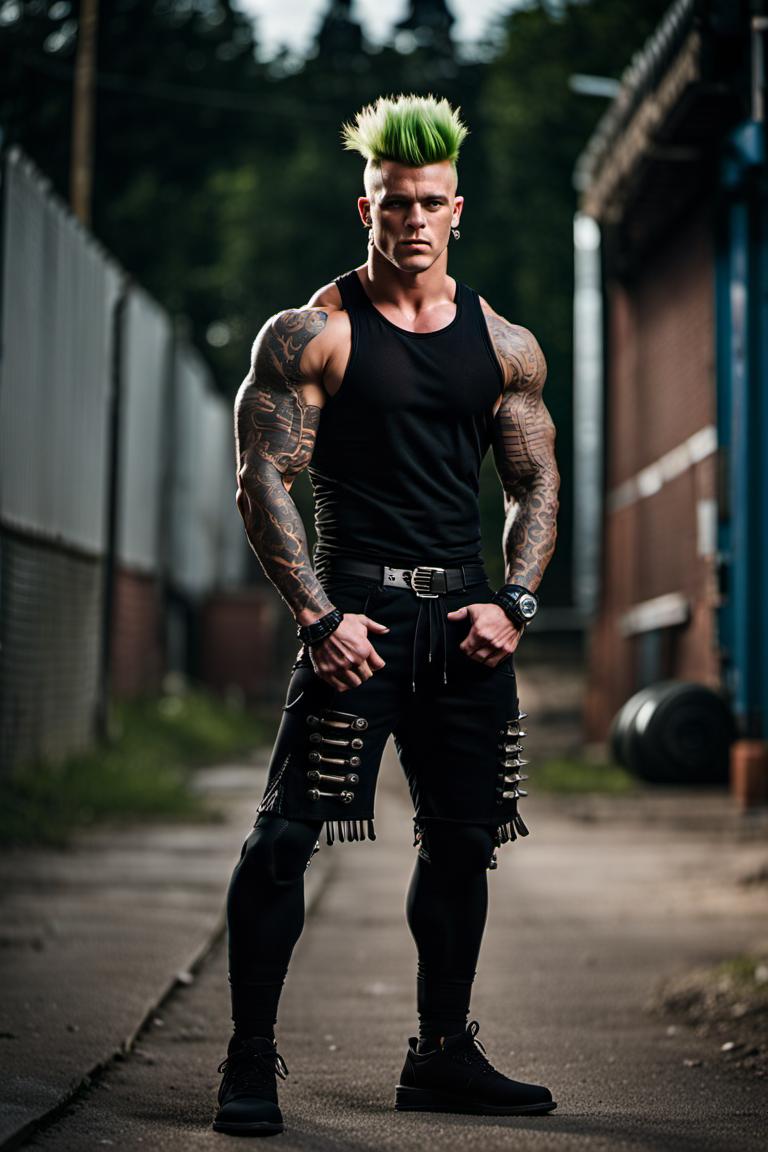 Characterization Combo: Bodybuilder + Punk Rocker by Anonymous51 on ...