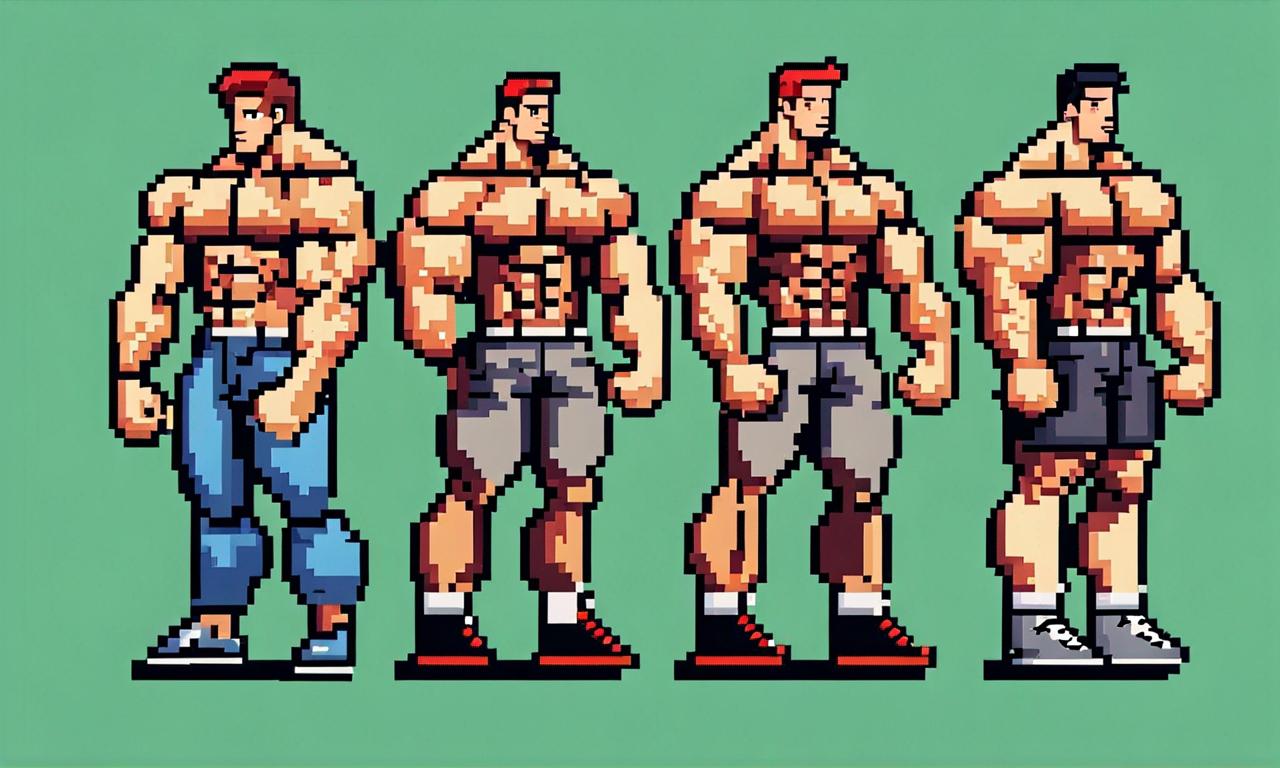 8 Bit Muscle Pixel Bodybuilders (2) by Anonymous51 on DeviantArt