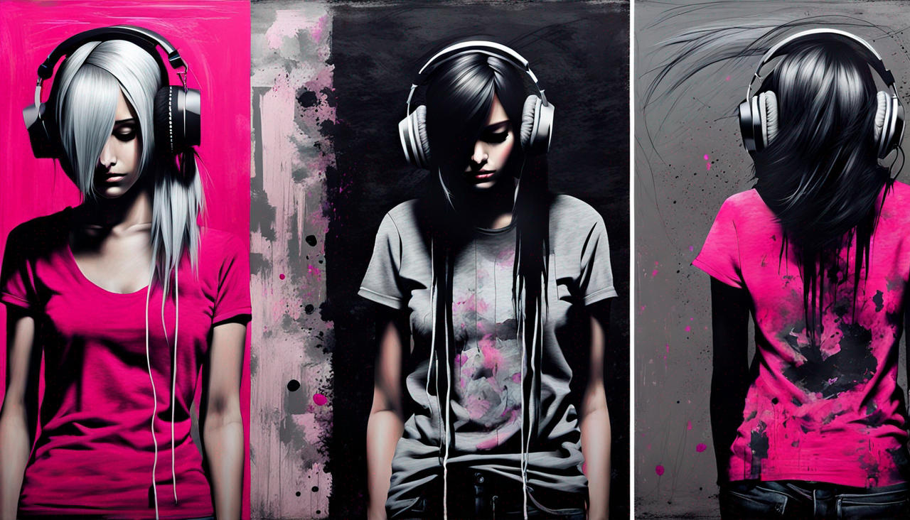 Anonymous Emo The Emo Girl Triptych (3) by Anonymous51 on DeviantArt