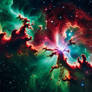 Red and Green Nebula 8