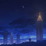 Atlanta skyline - Commission artwork