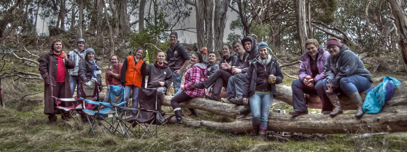 Rover Scouts Sitting Around