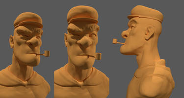 Popeye Sculpture