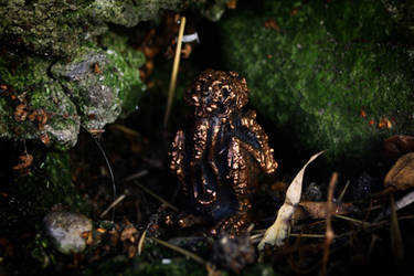 Copper Cthulhu idol