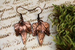 Ivy leaf earrings