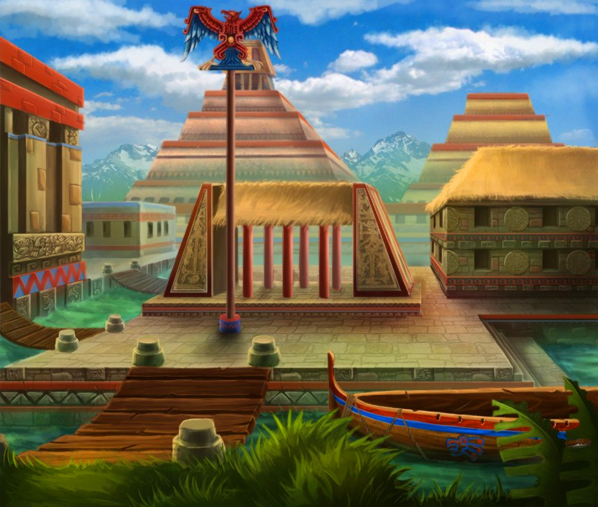 Aztec location background by dima-sharak on DeviantArt