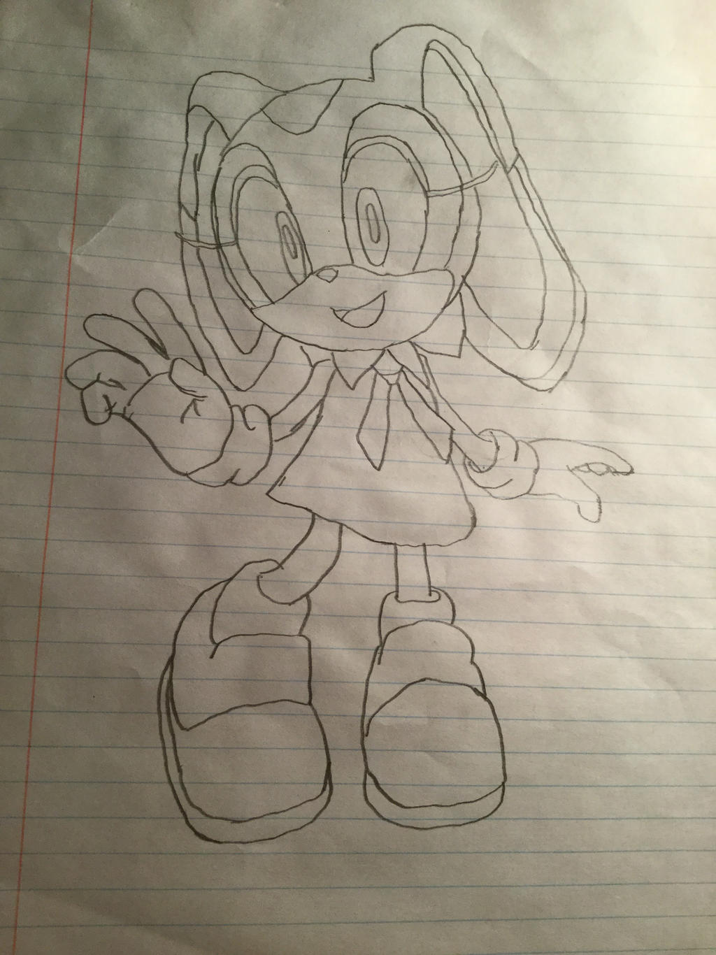 Cream The Rabbit Drawing Guide cream the rabbit sketch by brossette on DeviantArt