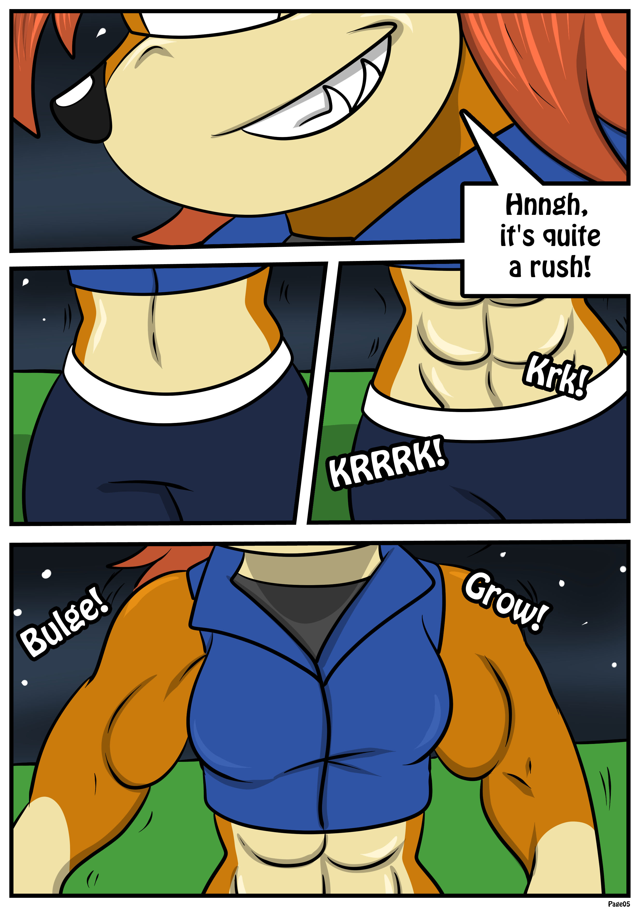 Tails and Sally werewolf transformation tf page 5 by brossette on