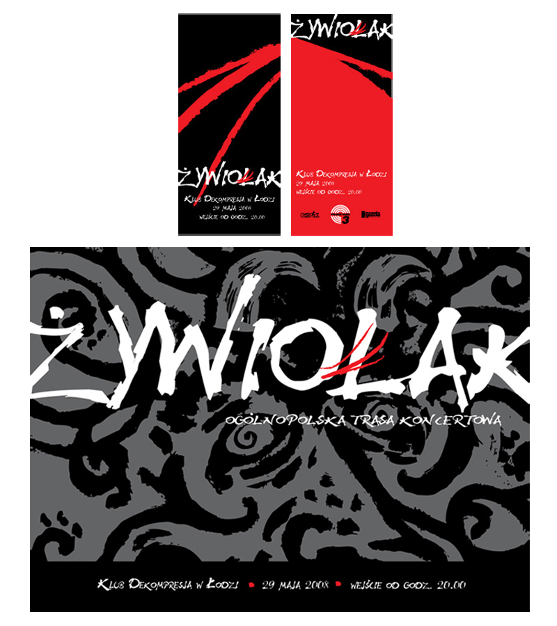 Zywiolak band-a set of designs