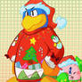 Dedede and Kirby's Holiday Sweaters