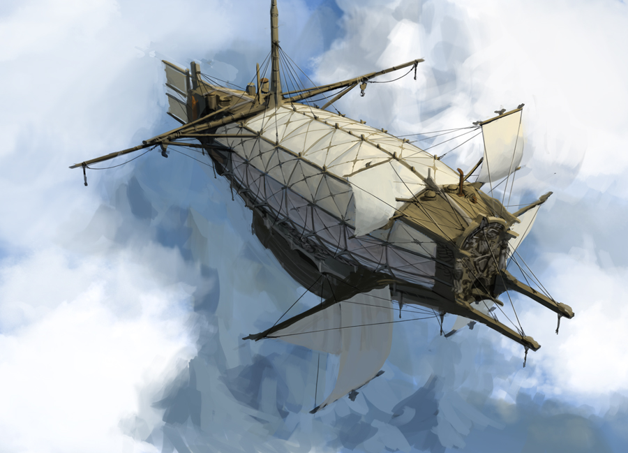 Medival-Styled Airship