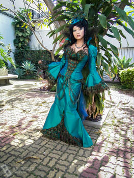 Lady on the garden