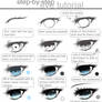 step - by - step eye + colour tutorial