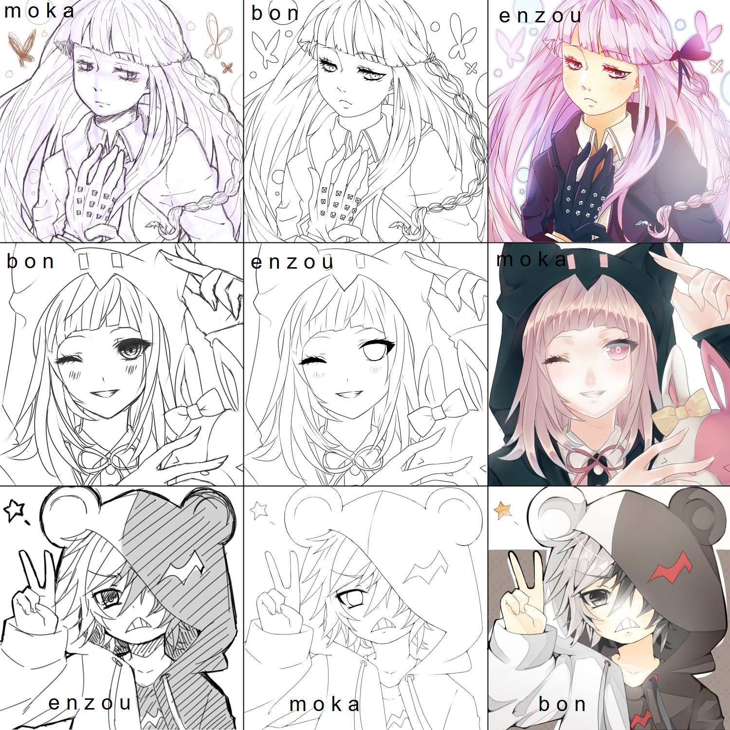 [Dangan Ronpa] Switcharound Meme (moka-bon-enzou)