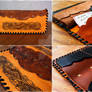 woodleather wallet Celtic Dogs