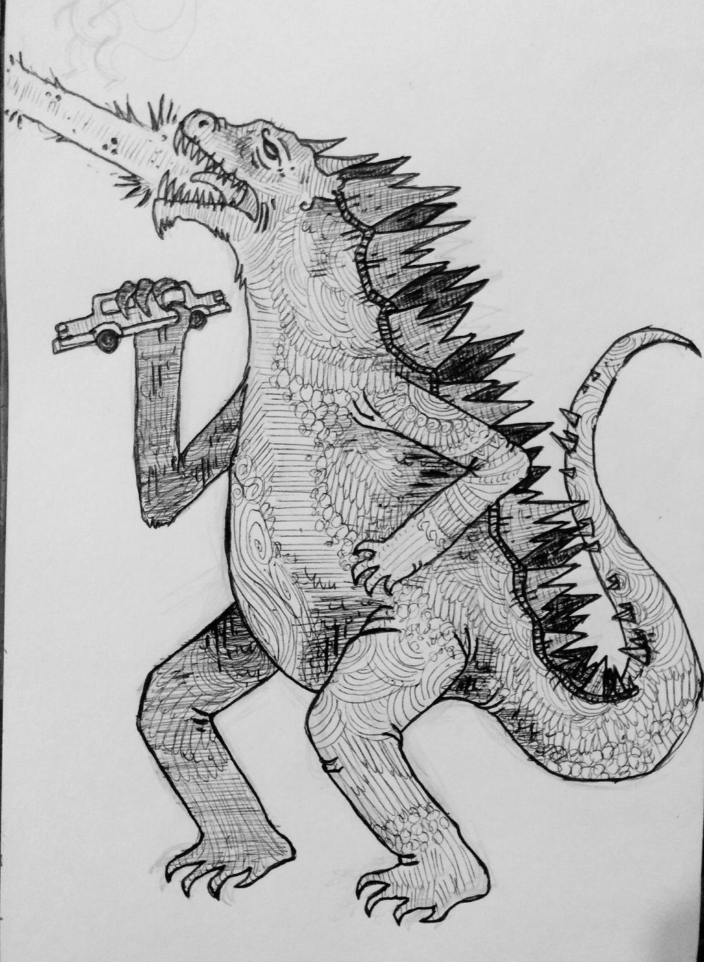 Godzilla by lilrottenrabbit on DeviantArt