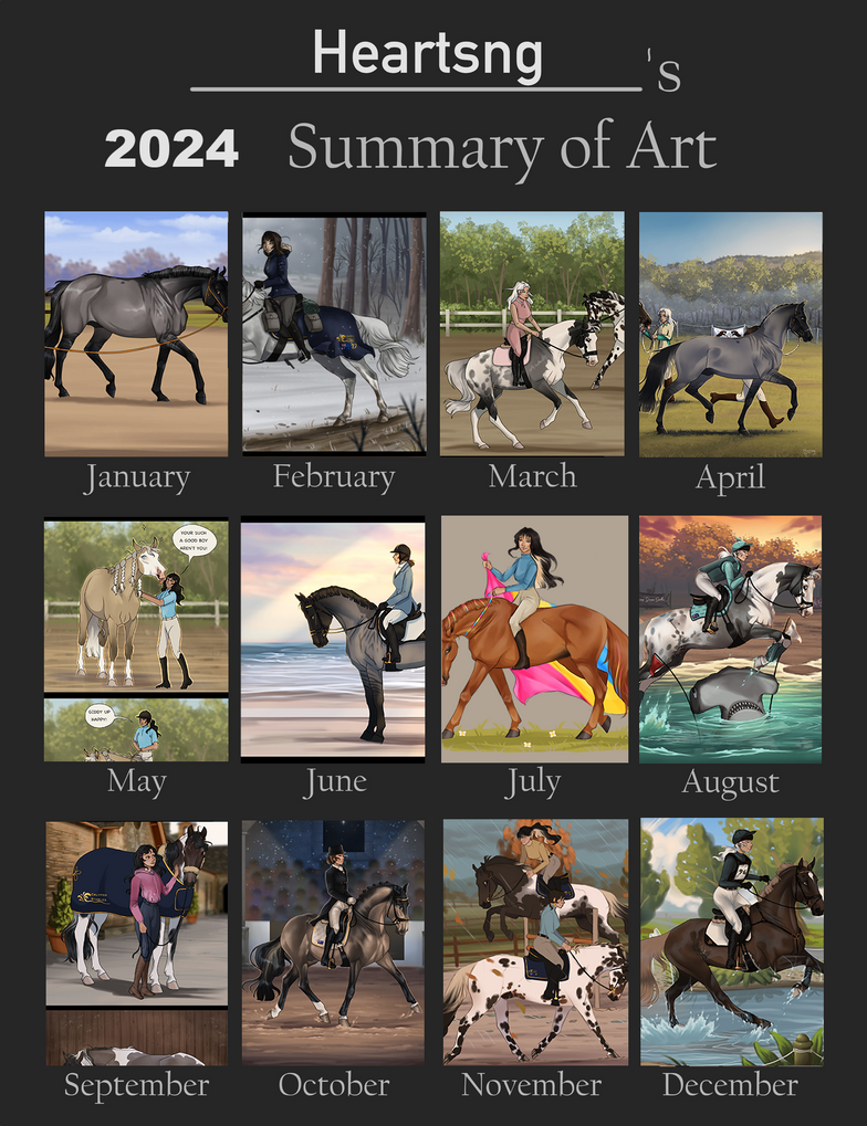 2024 Art Summary by Heartsng on DeviantArt