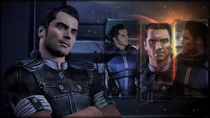 Mass Effect Wallpaper - Kaidan Alenko (Triptych)