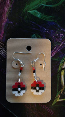 Pokeball earrings