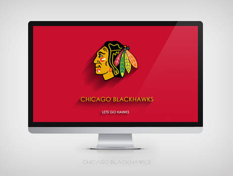 Chicago Blackhawks Minimalist 4K Wallpaper