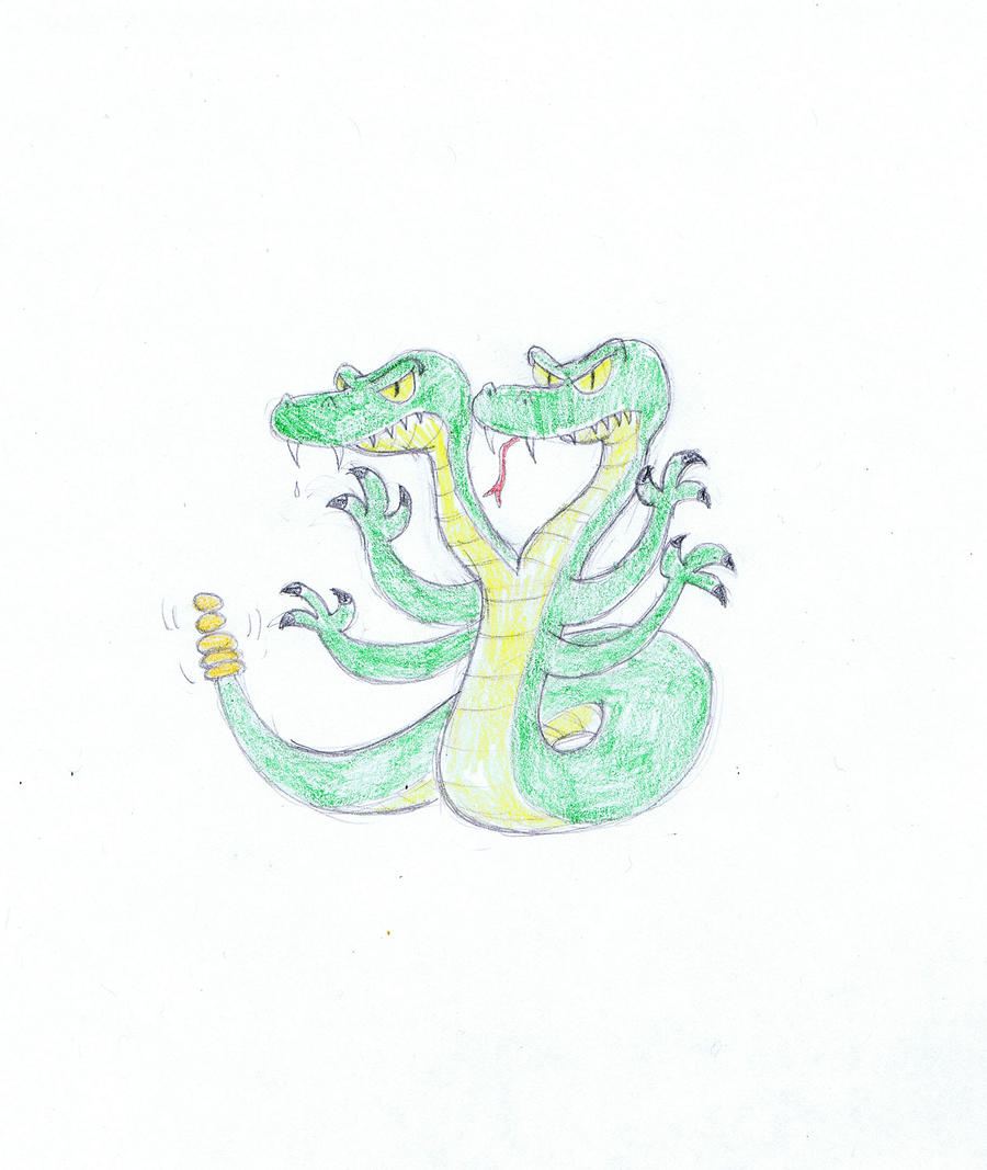 croc-snake monster