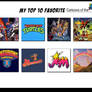 Tito's Top 10 Favorite 80's Cartoons