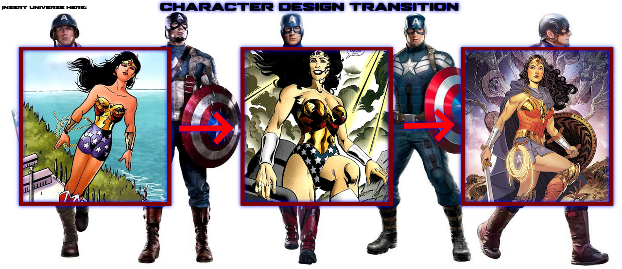 Transitional Characters Wonder Woman's Character Transition by Tito-Mosquito on DeviantArt