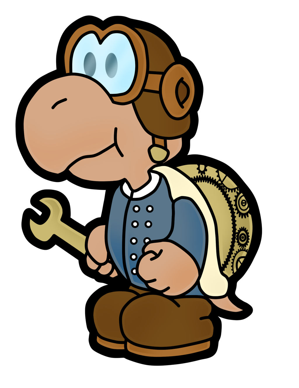 PAPER MARIO - Engineer Koopa by Xpedia on DeviantArt