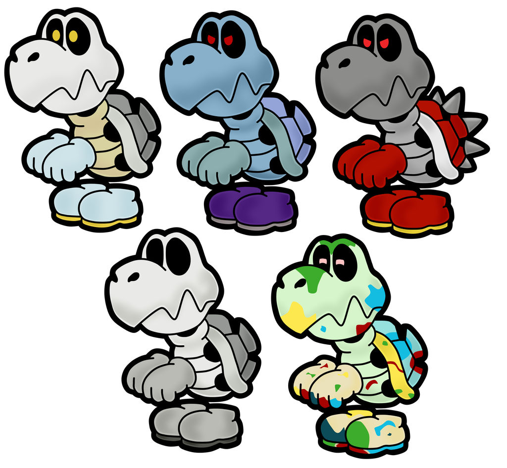 PAPER MARIO - The Dry Bones by Xpedia on DeviantArt