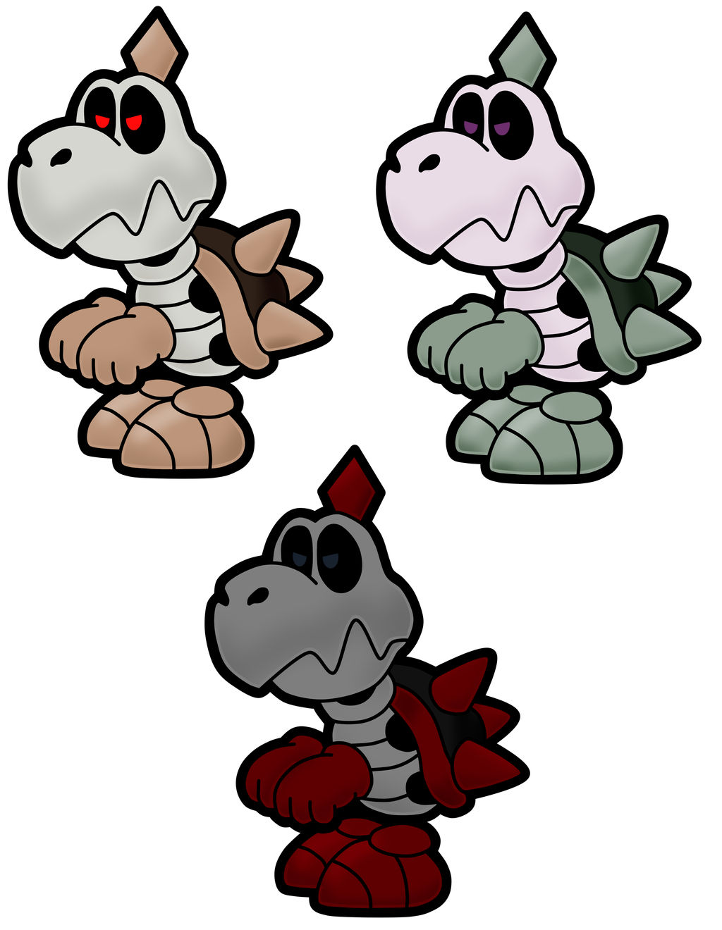 Skeleton Paper Mario PAPER MARIO - The Bonepatrols by Xpedia on DeviantArt