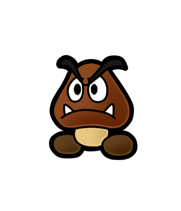 PAPER MARIO - Goomba (Sticker Star Art) by Xpedia on DeviantArt
