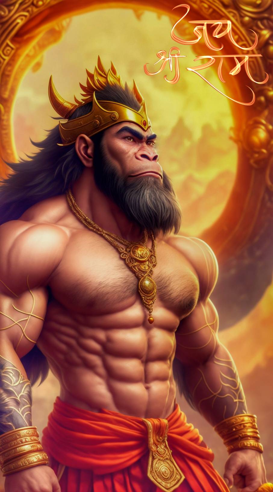 Hanuman , super strength , powerfull, hindu god by rakubbb on DeviantArt