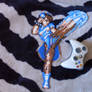 Street Fighter II Chun Li Perler Bead Sprite