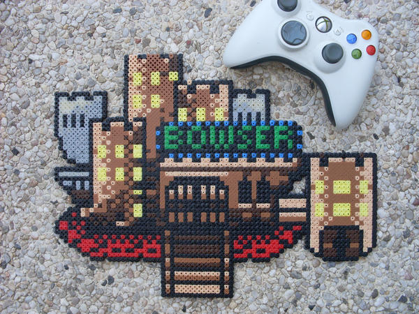 Super Mario World - Bowser's Castle - Perler Bead