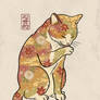 Floral Autumn Cat