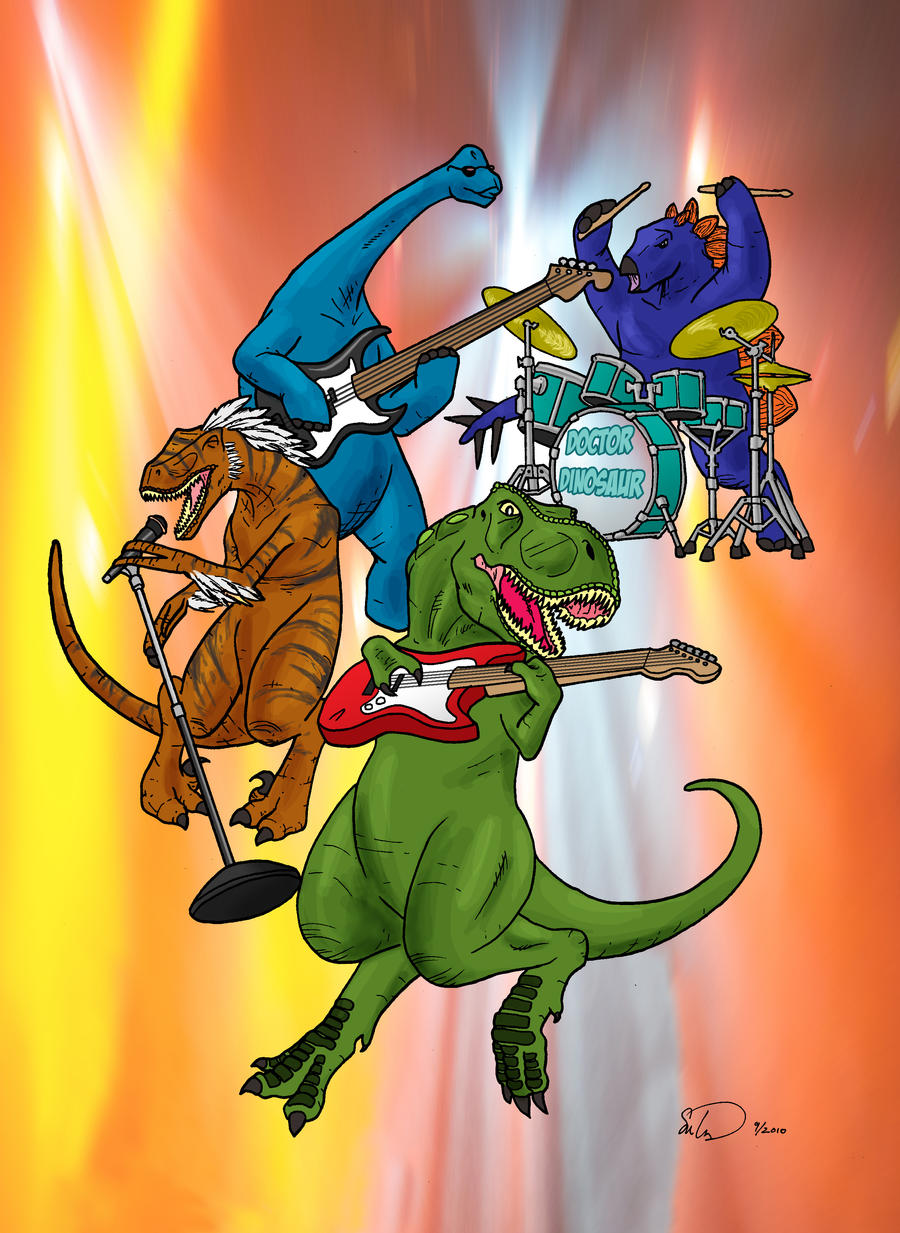 Dinosaur Rock Band by samtung on DeviantArt