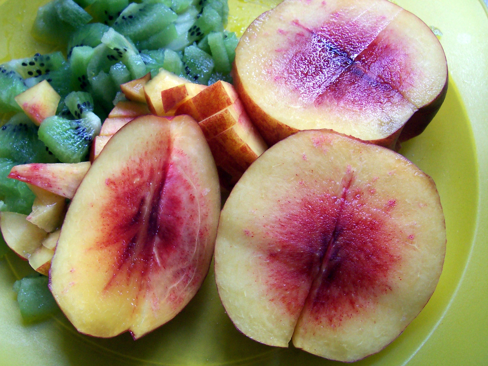 Fruit salad in the making