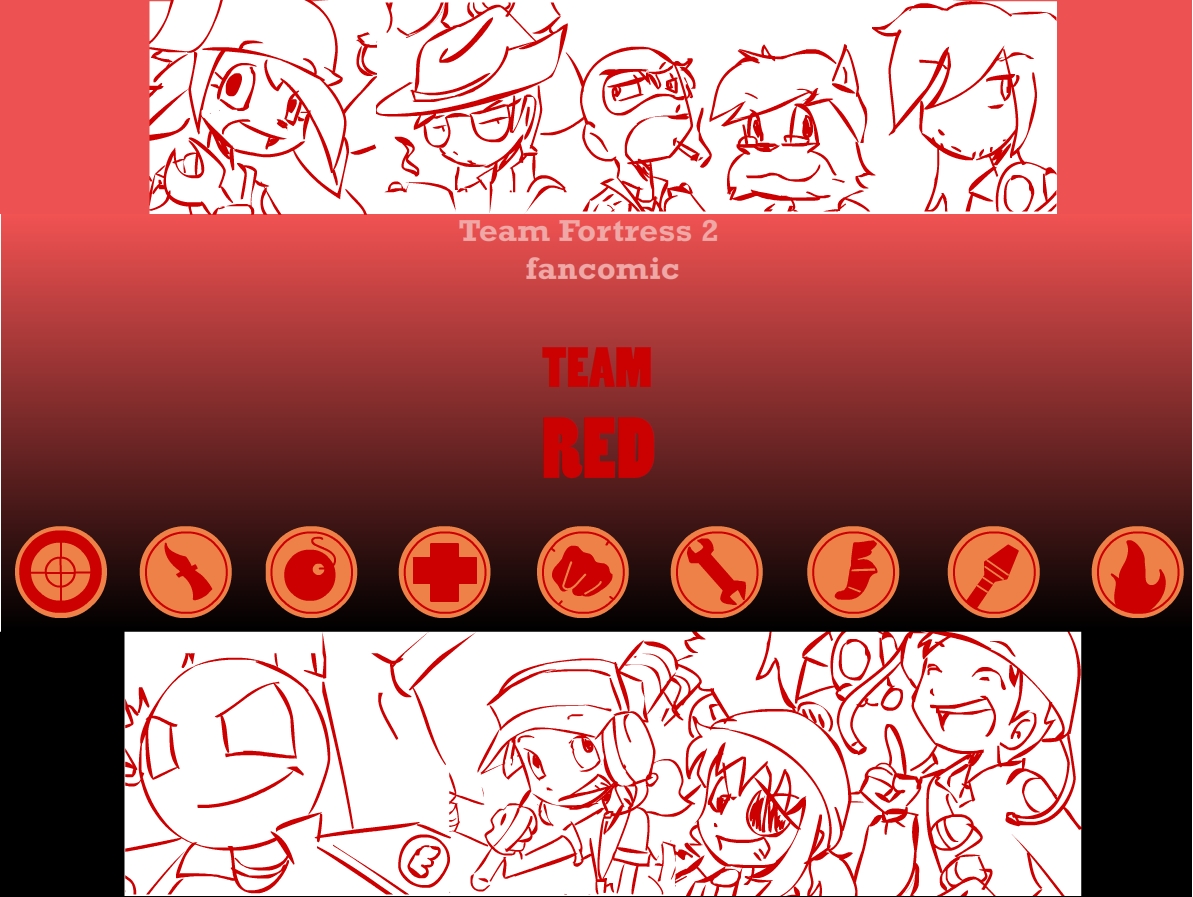 TF2 Comic: TEAM RED cover